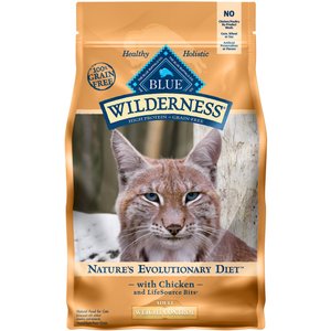 Blue Buffalo Wilderness Weight Control Chicken Recipe Grain-Free Dry Cat Food, 2-lb bag