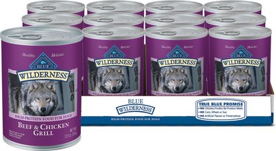 Blue Buffalo Wilderness Beef & Chicken Grill Grain-Free Canned Dog Food, slide 1 of 1
