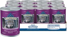 Blue Buffalo Wilderness Beef & Chicken Grill Grain-Free Canned Dog Food, 12.5-oz, case of 12