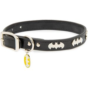 Buckle-Down DC Comics, Batman with Bat Signal Charms Dog Collar, X-Small: 6 to 9-in neck