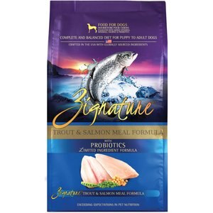 Zignature Limited Ingredient Formula Grain-Free Trout & Salmon Meal Dry Dog Food, 25-lb bag