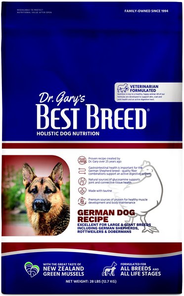 Dr. Gary's Best Breed Holistic German Dry Dog Food, 28-lb bag slide 1 of 4