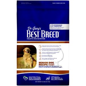 Dr. Gary's Best Breed Holistic Senior Reduced Calorie Dry Dog Food, 28-lb bag