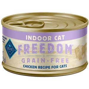 Blue Buffalo Freedom Indoor Adult Chicken Recipe Grain-Free Canned Cat Food, 3-oz, case of 24