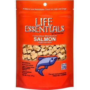 Life Essentials Wild Alaskan Salmon Freeze-Dried Cat & Dog Treats, 2-oz bag
