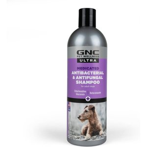 GNC Ultra Medicated Antibacterial & Antifungal Dog Shampoo, 16-oz bottle