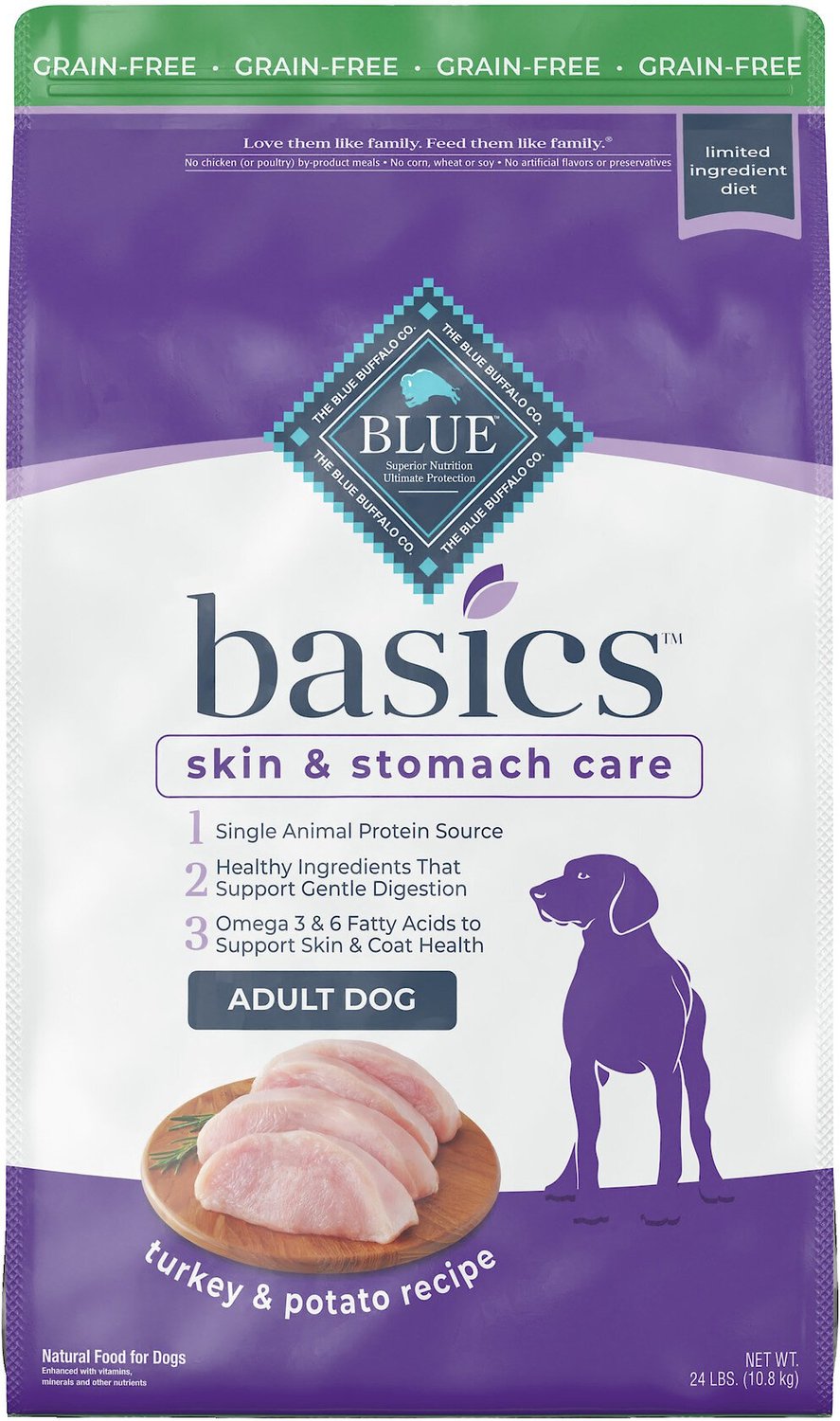 Blue Buffalo Basics Limited Ingredient Diet Turkey & Potato Recipe