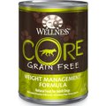 Wellness CORE Grain-Free Weight Management Formula Canned Dog Food, 12.5-oz, case of 12