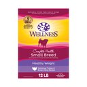 Wellness Small Breed Complete Health Adult Healthy Weight Turkey & Brown Rice Recipe Dry Dog Food, 12-lb bag
