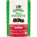 Greenies Pill Pockets Canine Hickory Smoke Flavor Dog Treats, Tablet Size, 30 count