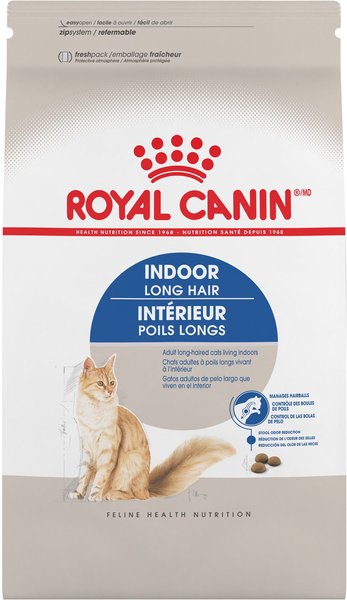 Royal Canin Indoor Long Hair Dry Cat Food, 3-lb bag slide 1 of 5