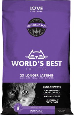 World's Best Lavender Scented Clumping Corn Cat Litter, slide 1 of 1