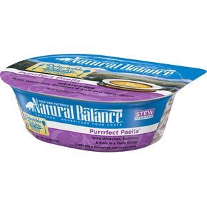 Natural Balance Delectable Delights Purrrfect Paella Stew Grain-Free Wet Cat Food, 2.5-oz, case of 12