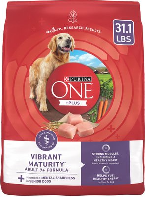 Purina ONE SmartBlend Vibrant Maturity 7+ Adult Formula Dry Dog Food, slide 1 of 1