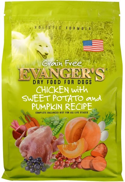 Evanger's Grain-Free Chicken with Sweet Potato & Pumpkin Recipe Dry Dog Food, 4.4-lb bag slide 1 of 1