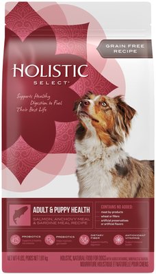 Holistic Select Adult & Puppy Grain-Free Salmon, Anchovy & Sardine Meal Recipe Dry Dog Food, slide 1 of 1