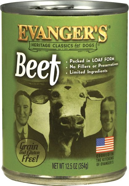Evanger's Classic Recipes Beef Grain-Free Canned Dog Food, 12.5-oz, case of 12 slide 1 of 5
