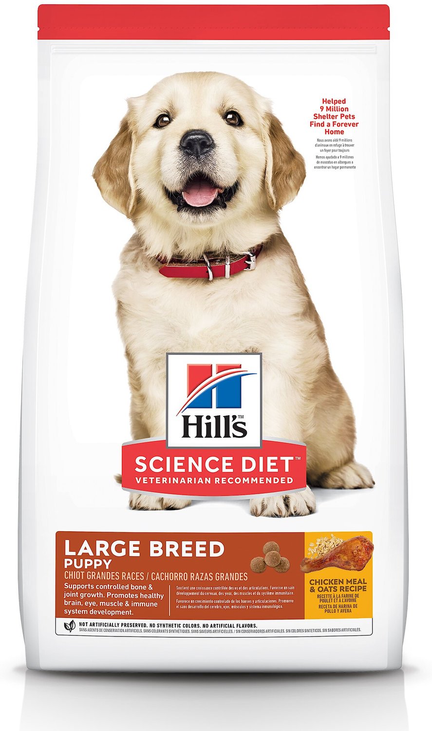 Hill's Science Diet Puppy Large Breed Chicken Meal & Oat ...