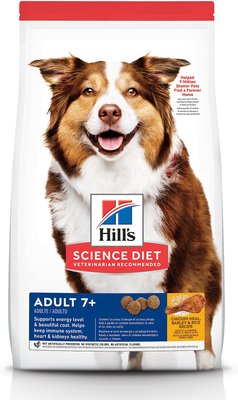 Hill's Science Diet Adult 7+ Chicken Meal, Barley & Brown Rice Recipe Dry Dog Food, slide 1 of 1