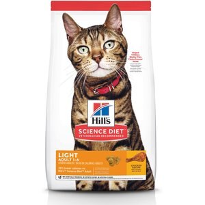 Hill's Science Diet Adult Light Chicken Recipe Dry Cat Food, 7-lb bag