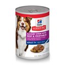 Hill's Science Diet Adult 7+ Savory Stew with Beef & Vegetables Canned Dog Food, 12.8-oz, case of 12