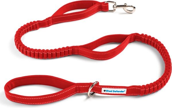 Shed Defender Triton Nylon Bungee Reflective Dog Leash, Red, 5-ft long, 1-in wide slide 1 of 4
