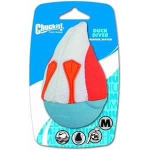 Chuckit! Amphibious Duck Diver Dog Toy, Color Varies, Medium
