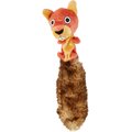 JW Pet Crackle Heads Skippy the Squirrel Dog Toy, Medium