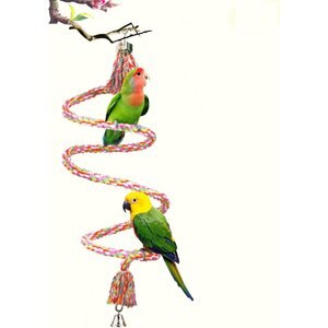 SunGrow Hanging Rope Parakeet & Budgie Toy, 59-in