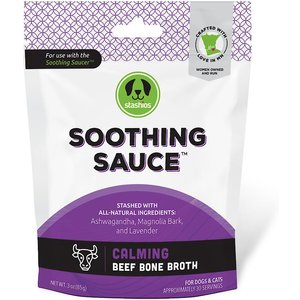 Stashios Soothing Sauce Beef Flavor Calming Powder Supplement for Dogs & Cats, 3-oz bag