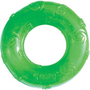 KONG Squeezz Ring Dog Toy, Color Varies, Medium