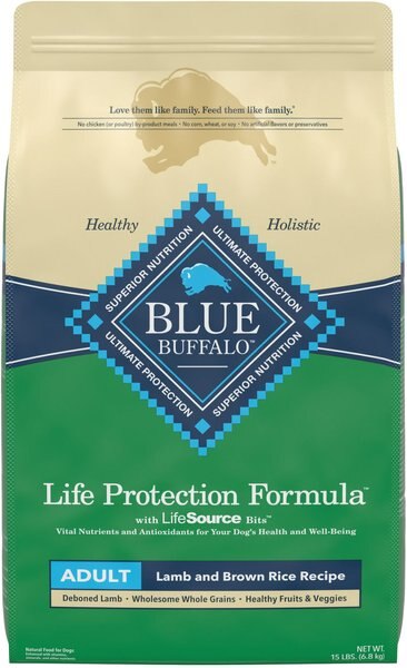 Blue Buffalo Life Protection Formula Adult Lamb & Brown Rice Recipe Dry Dog Food, 15-lb bag slide 1 of 10