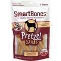 SmartBones Pretzel Sticks Dipped Real Cheese Dog Treats, 8 count