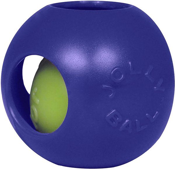 Jolly Pets Teaser Ball Dog Toy, Blue, 4.5-in slide 1 of 4