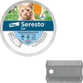 Seresto Flea & Tick Collar for Cats  + Frisco Flea Comb for Cats & Dogs