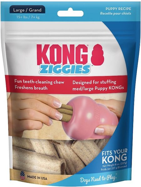 KONG Stuff'N Puppy Ziggies Dog Treats, Large, 6 count slide 1 of 7