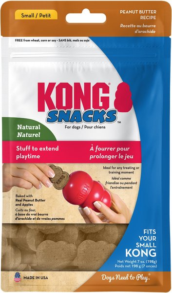 KONG Stuff'N Peanut Butter Snacks Small Dog Treats, 7-oz slide 1 of 7