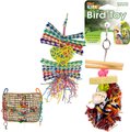 Super Bird Creations||Bonka Bird||Bird Life Toy Starter Pack: Super Bird Creations Activity Wall Bird Toy, Medium + 2 other items