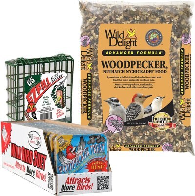 Woodpecker Starter Kit - Wild Delight Woodpecker, Nuthatch N' Chickadee Wild Bird Food, 5-lb bag + 2 other items, slide 1 of 1