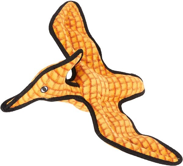 Tuffy's Pterodactyl Dino Squeaky Plush Dog Toy slide 1 of 8