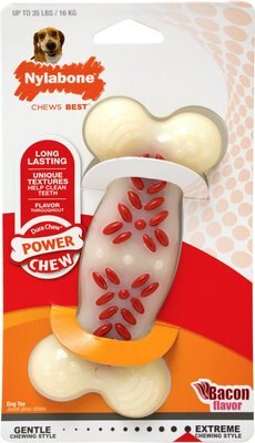 Nylabone Power Chew Action Ridges Bacon Flavored Dog Chew Toy, slide 1 of 1