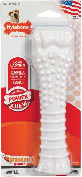 Nylabone Power Chew Chicken Flavored Durable Dog Chew Toy, X-Large  slide 1 of 12