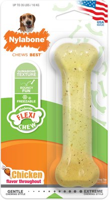 Nylabone FlexiChew Chicken Flavored Dog Chew Toy, slide 1 of 1
