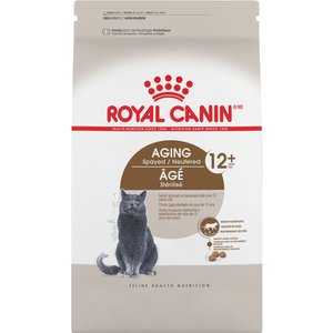 Royal Canin Aging Spayed/Neutered 12+ Dry Cat Food, 7-lb bag