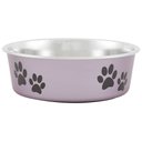 Loving Pets Bella Non-Skid Stainless Steel Dog & Cat Bowl, Metallic Grape, 1.75-cup