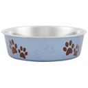 Loving Pets Bella Non-Skid Stainless Steel Dog & Cat Bowl, Blueberry, 3.25-cup
