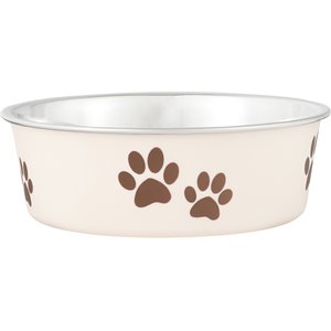 Loving Pets Bella Non-Skid Stainless Steel Dog & Cat Bowl, Paparazzi Pink, 1.75-cup