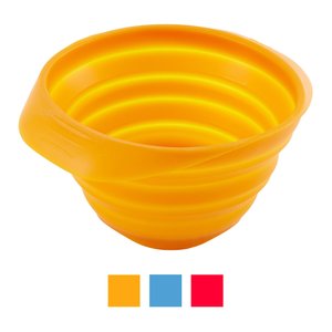 Kurgo Collaps-A-Bowl Pet Bowl, Orange