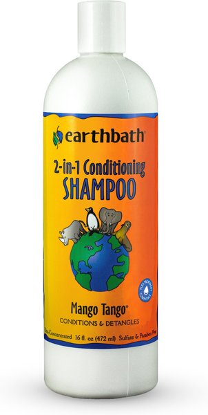 Earthbath 2-in-1 Mango Tango Conditioning Dog & Cat Shampoo, 16-oz bottle slide 1 of 4