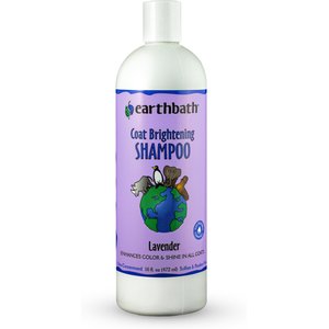 Earthbath Light Color Coat Brightening Lavender Dog & Cat Shampoo, 16-oz bottle